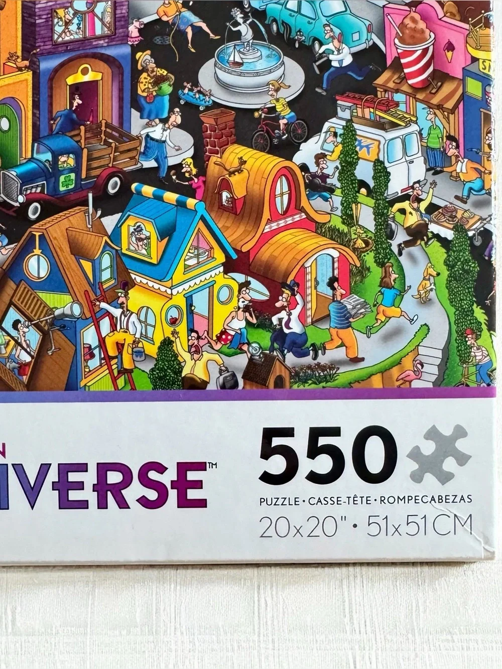 Ceaco Steve Skelton Tooniverse WORLD IN A HURRY 550 pc puzzle 20